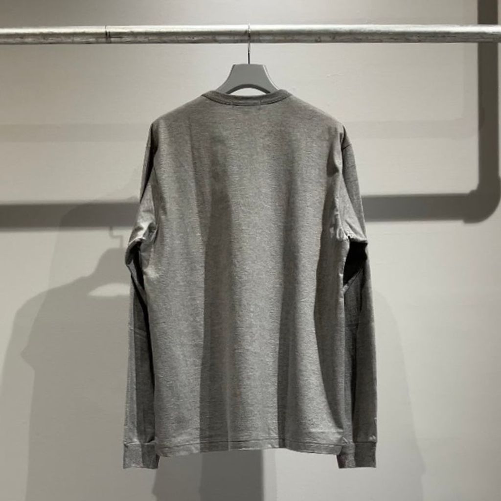 COMME des GARCONS HOMME COMME des GARCONS HOMME LOGO LONG SLEEVE TEE （GRAY）