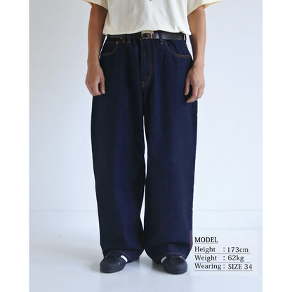 ANACHRONORM  WIDE 5P DENIM PANTS INDIGO