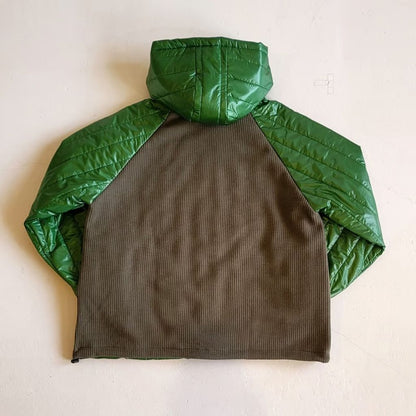 VOO Ost QUILT HOODY - GREEN