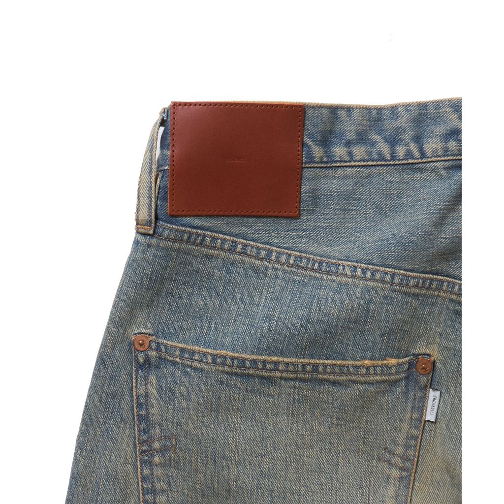 SUGARHILL  DAMAGED MODERN DENIM PANTS WIDE CUT