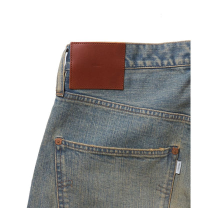 SUGARHILL  DAMAGED MODERN DENIM PANTS WIDE CUT