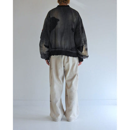 ANACHRONORMAN396-R HARD REMAKED DUAL DENIM MA-1 BLACK (REMAKE)