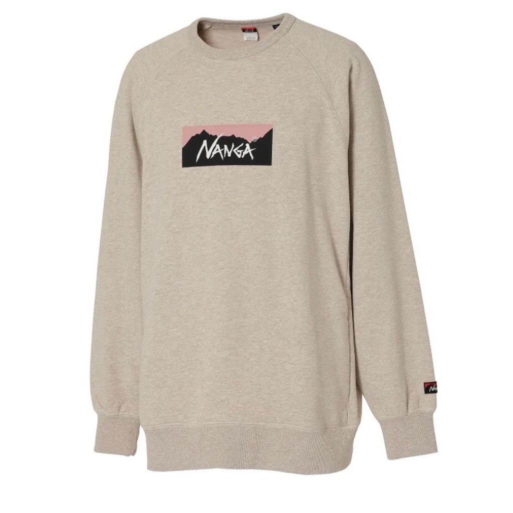 NANGA ECO HYBRID BOX LOGO SWEATSHIRT(UNISEX)