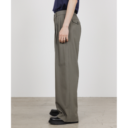【予約商品】MARKAWARE  TRIPLE PLEATED WIDE TROUSERS