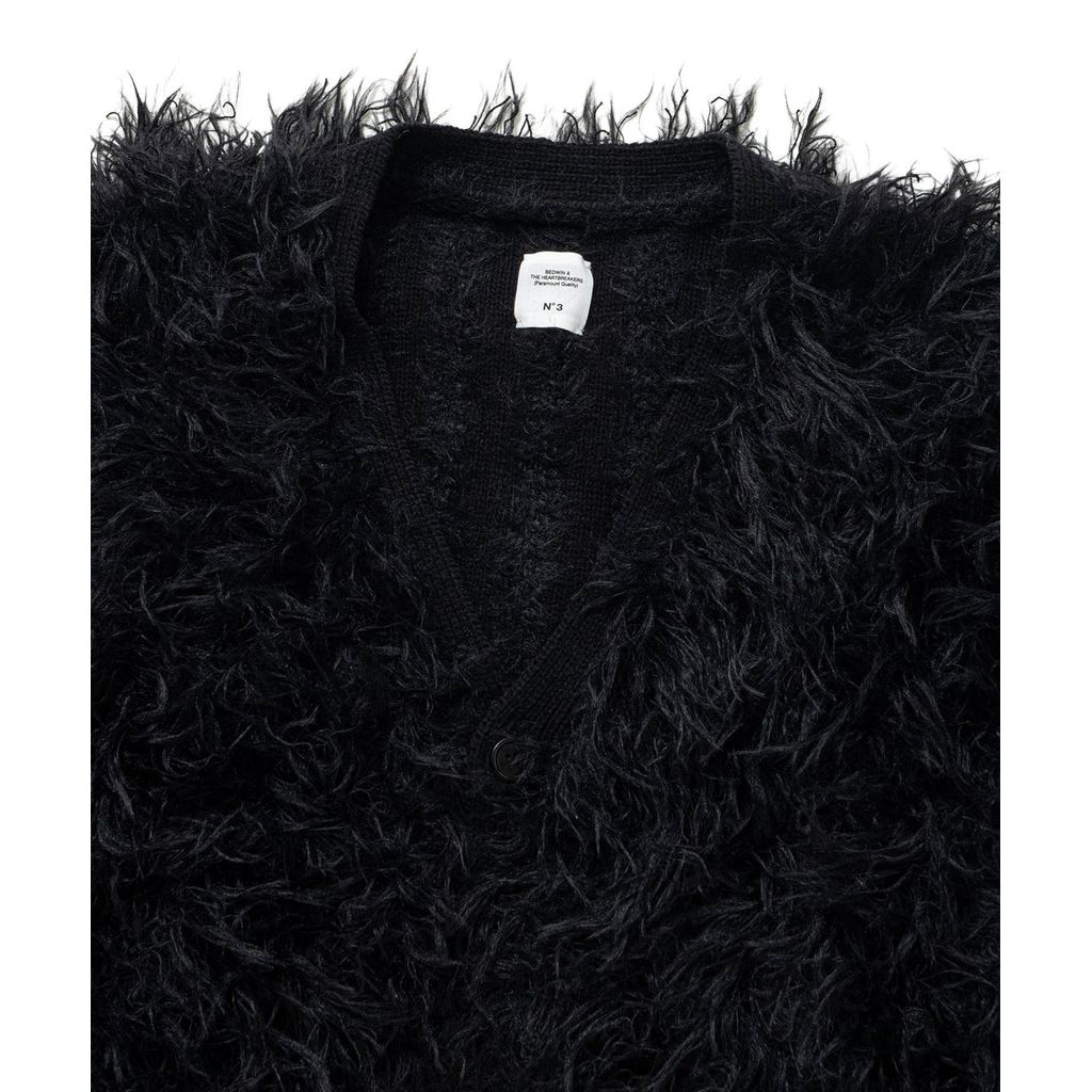 BEDWIN & THE HEARTBREAKERS LONG HAIR MOHAIR CARDIGAN "CHEWBACCA"