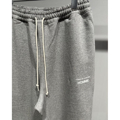COMME des GARCONS HOMME CdG HOMME LOGO SWEAT PANTS（GRAY）