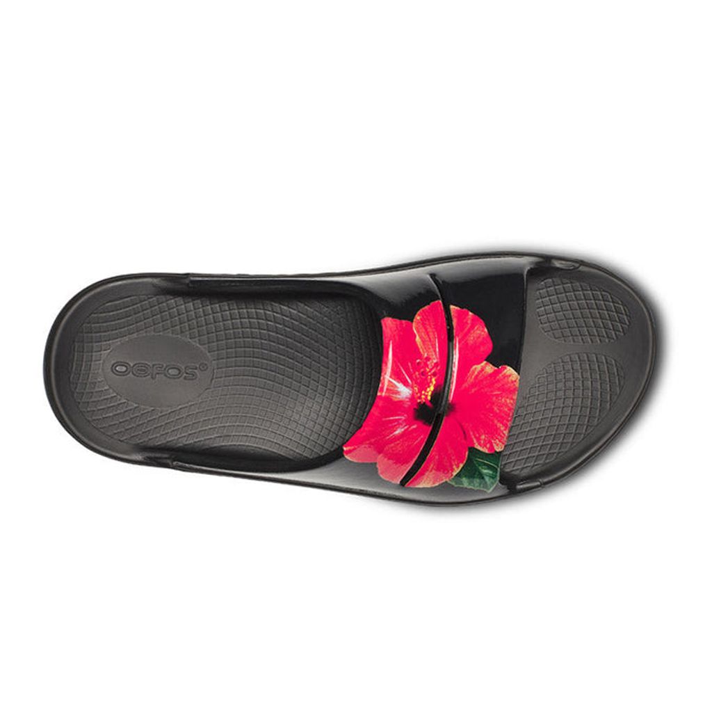 OOFOS Women's OOahh Limited - Pop Hibiscus
