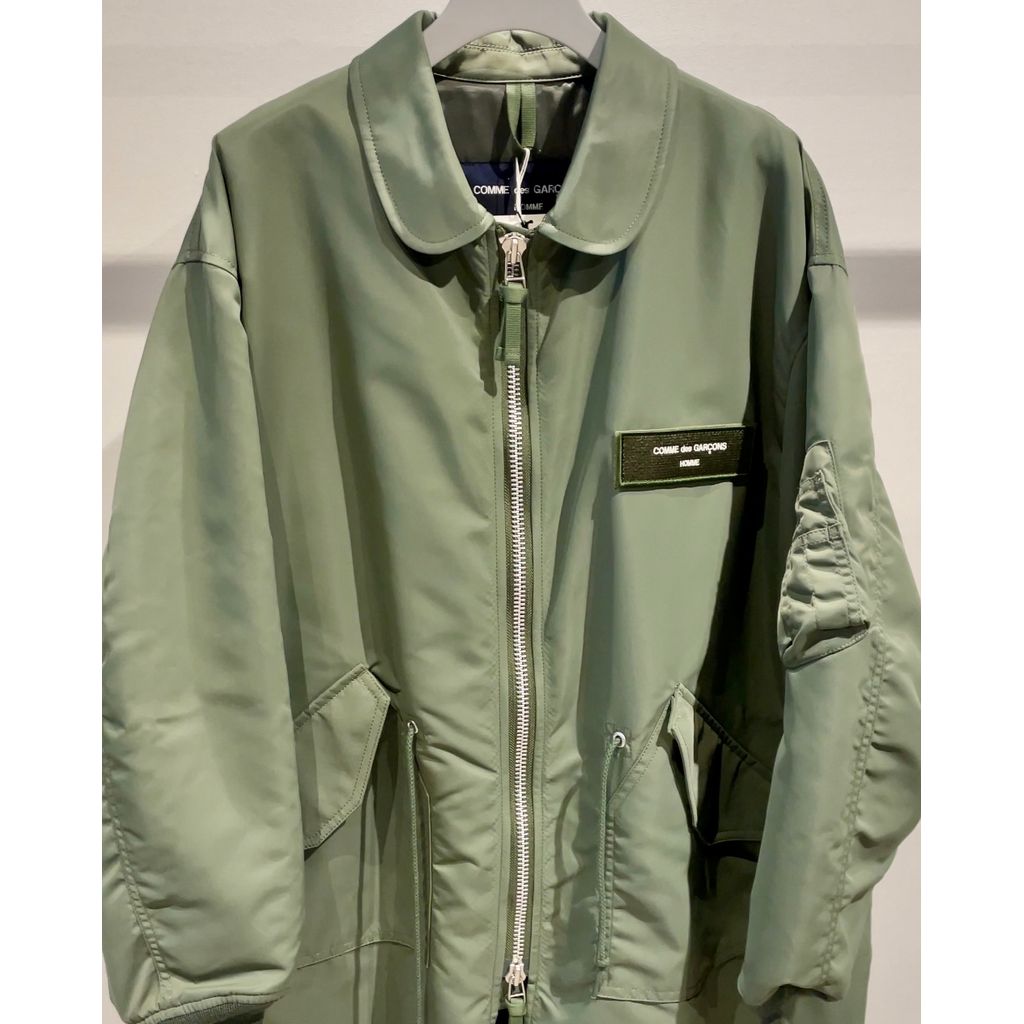 COMME des GARCONS HOMME ナイロンツイル ミリタリーコート(KHAKI)