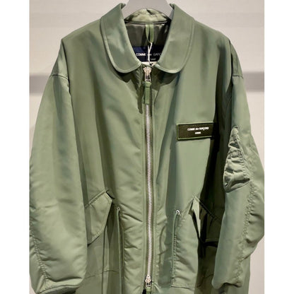 COMME des GARCONS HOMME ナイロンツイル ミリタリーコート(KHAKI)