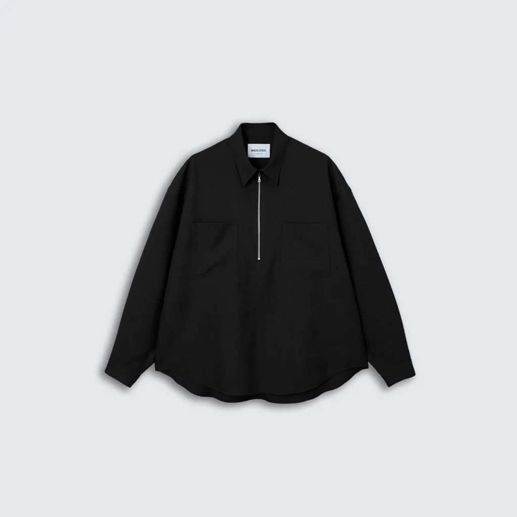 MAGIC STICK THE CORE HALF ZIP SHIRT (BLACK) 26FW-MS8-003