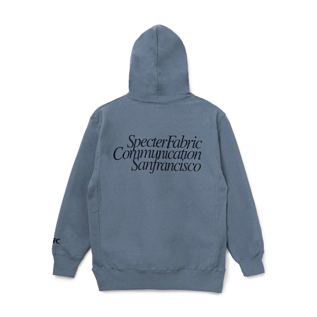 SPECTER FABRIC COMMUNICATION Sanfrancisco HOODIE （Dusty Blue）