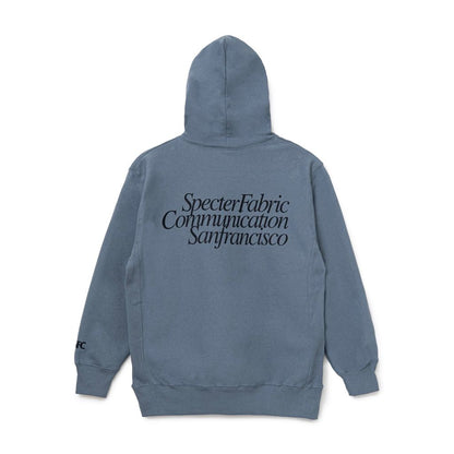 SPECTER FABRIC COMMUNICATION Sanfrancisco HOODIE （Dusty Blue）