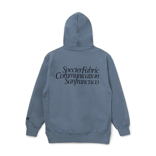 SPECTER FABRIC COMMUNICATION Sanfrancisco HOODIE （Dusty Blue）