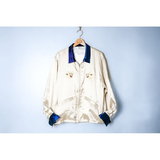 ANDFAMILYS SOUVENIR SATIN JACKET-白熊-