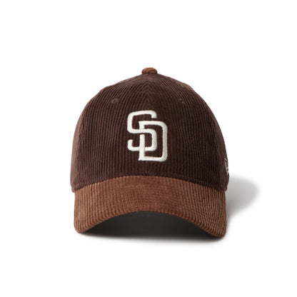 NEW ERA 9TWENTY Corduroy コーデュロイ サンディエゴ・パドレス ダークブラウン ブラウンバイザー