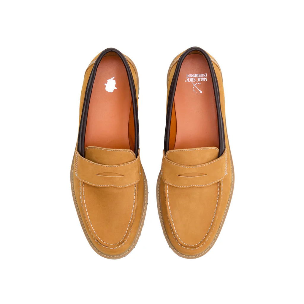 MAGIC STICK Basic Coin Loafer by Tomo & Co. (YELLOW NUBUCK)
