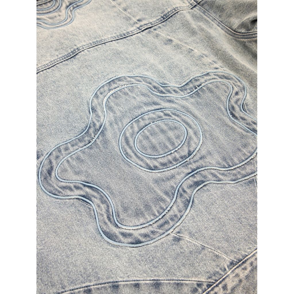 VANDY THE PINK RIDER DENIM JACKET（LIGHT WASH BLUE）