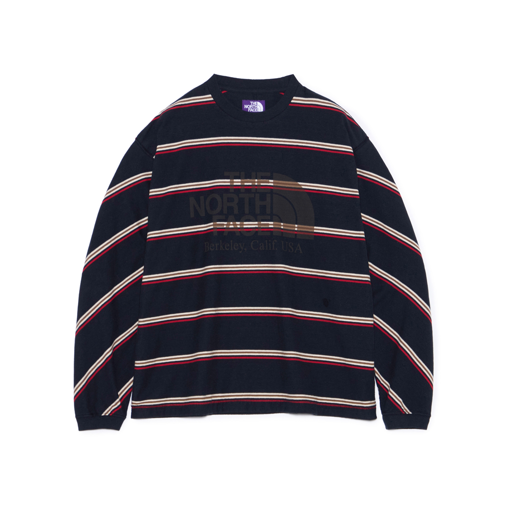 THE NORTH FACE purple labelロングTシャツ2026！ THE NORTH FACE Purple Label Field Long Sleeve Striped Tee – MAROON