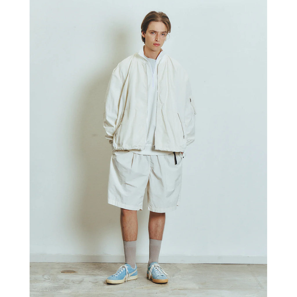 is-ness MILITARY ZIP SHIRT