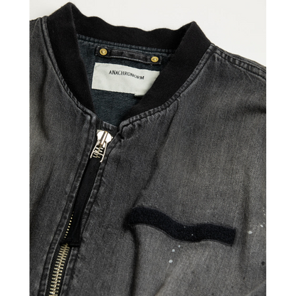 ANACHRONORM AN396-W AGING DUAL DENIM MA-1 BLACK (AGING)