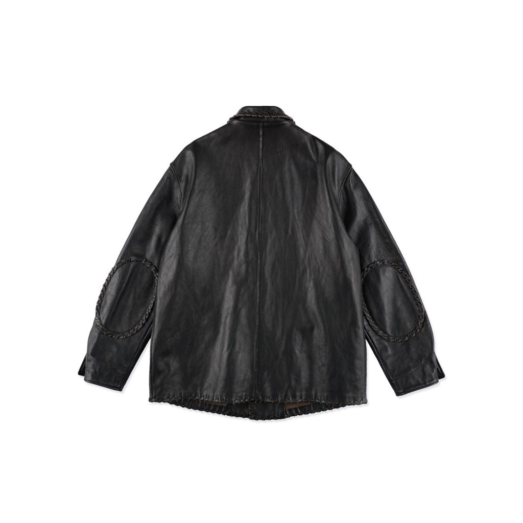 BOW WOW BRAIDED LEATHER COVERALL