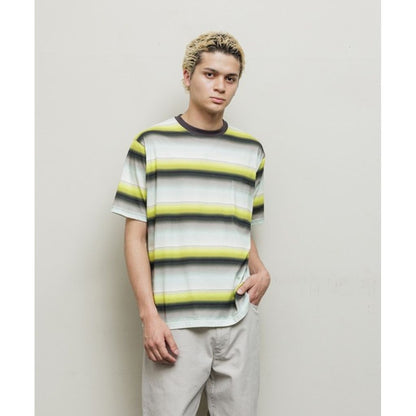 BAL GRADIENT STRIPE CREW NECK TEE