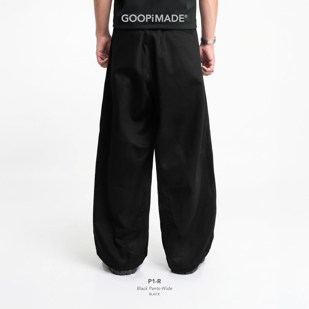 GOOPiMADE P1-R Black Pants-Wide