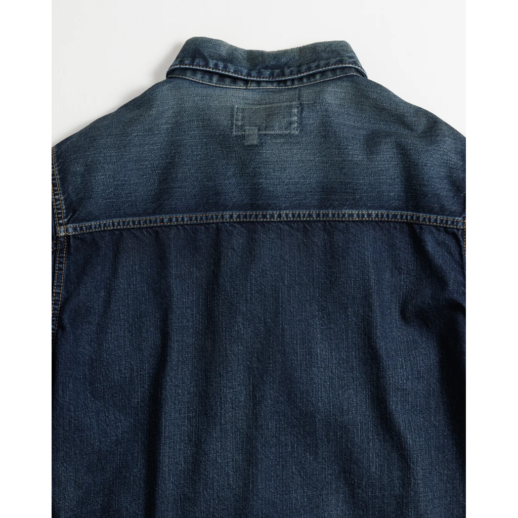 ANACHRONORM DAMAGED DENIM JACKET DARK INDIGO