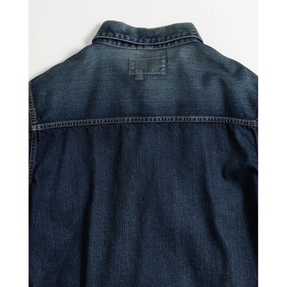 ANACHRONORM DAMAGED DENIM JACKET DARK INDIGO