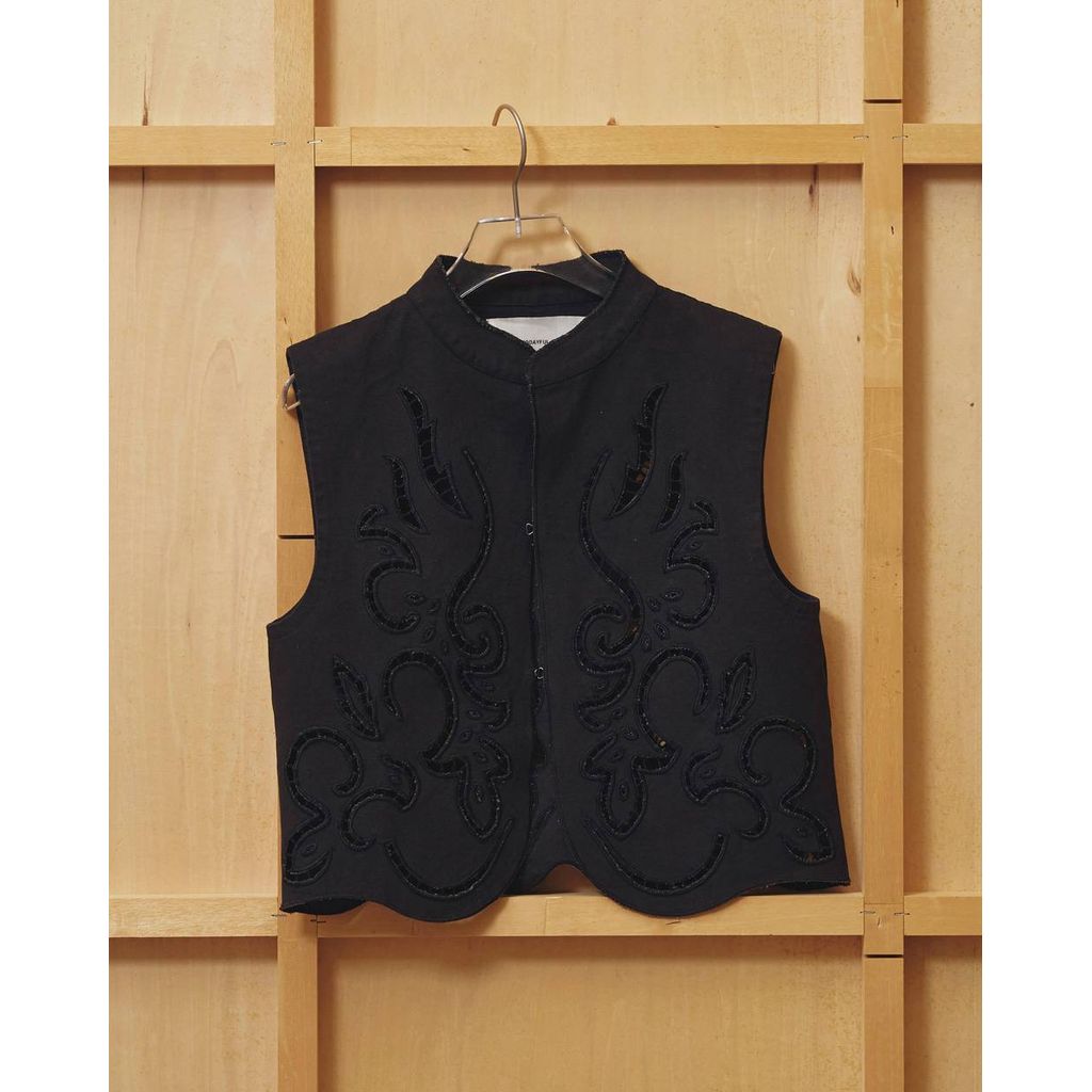 TODAYFUL Cut Lace Twill Vest