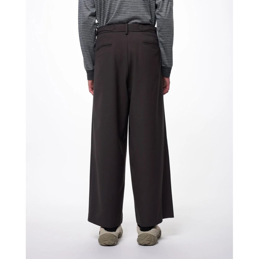 marka Recycled Polyester Wool Gabardine / Double Pleated Baggy Trousers