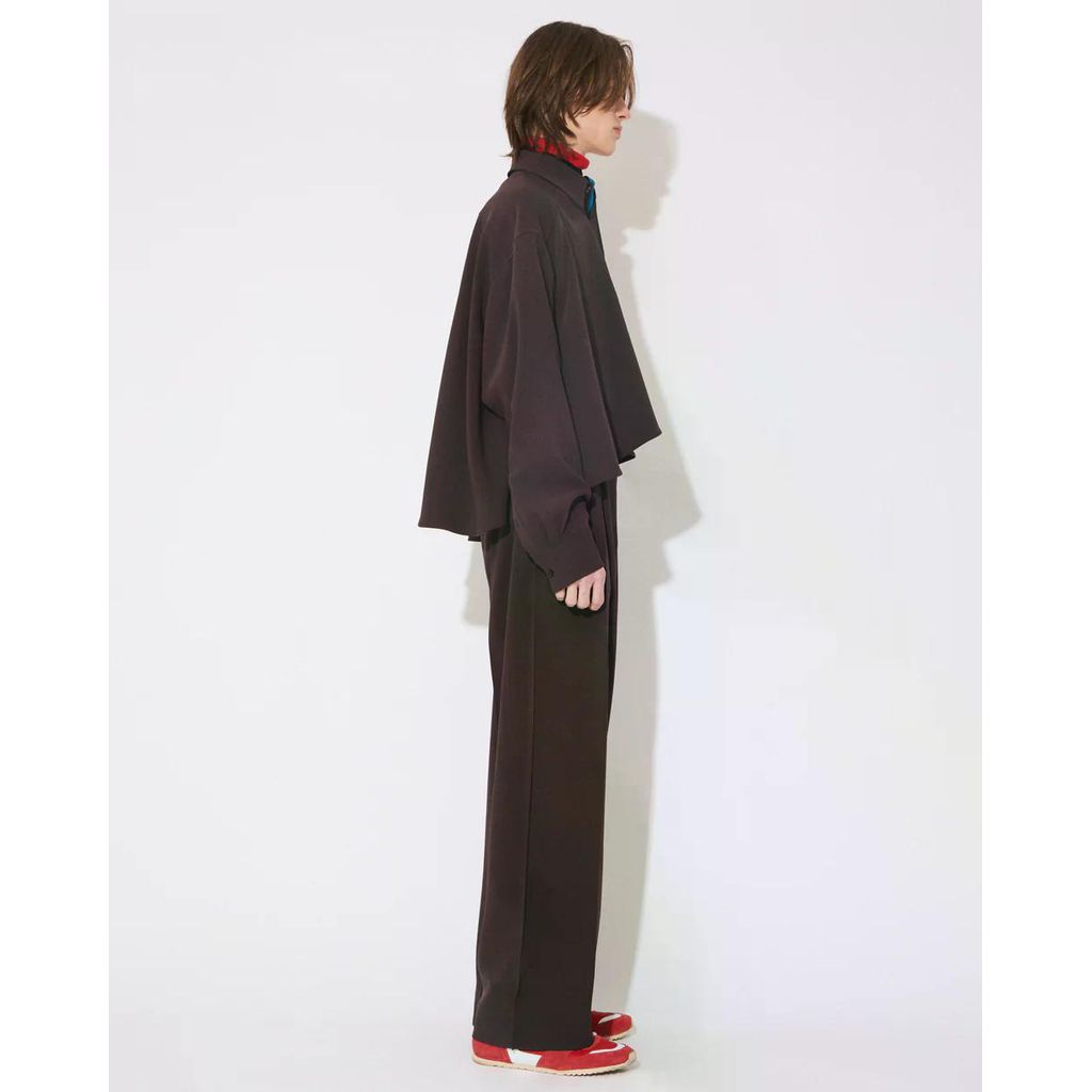 beautiful people triacetate double cloth tailcoat shirt