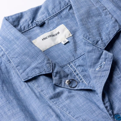 ANACHRONORM S/S CHAMBRAY COVERALL SHIRT INDIGO