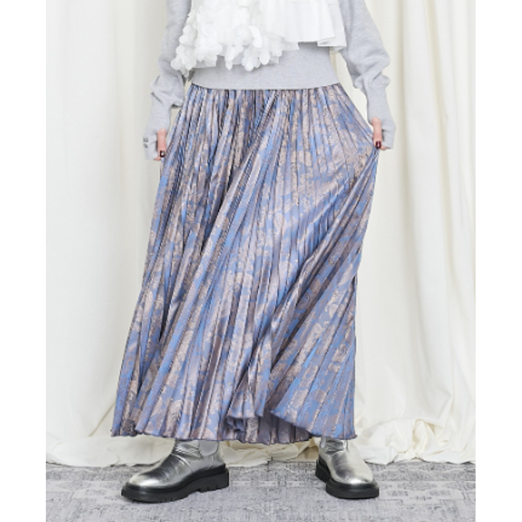 THOMAS MAGPIE Paisley pleats skirt