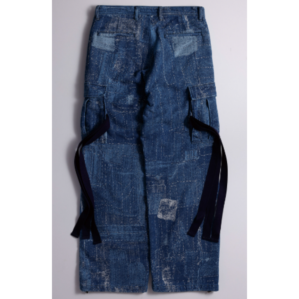 FDMTL FA26PN51JU  BORO JACQUARD CARGO PANTS 3YR WASH