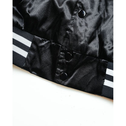 ANDFAMILYS Satin Baseball Jacket -A-