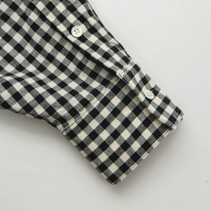 APPLEBUM GINGHAM CHECK OVERSIZE SHIRT / 2420201