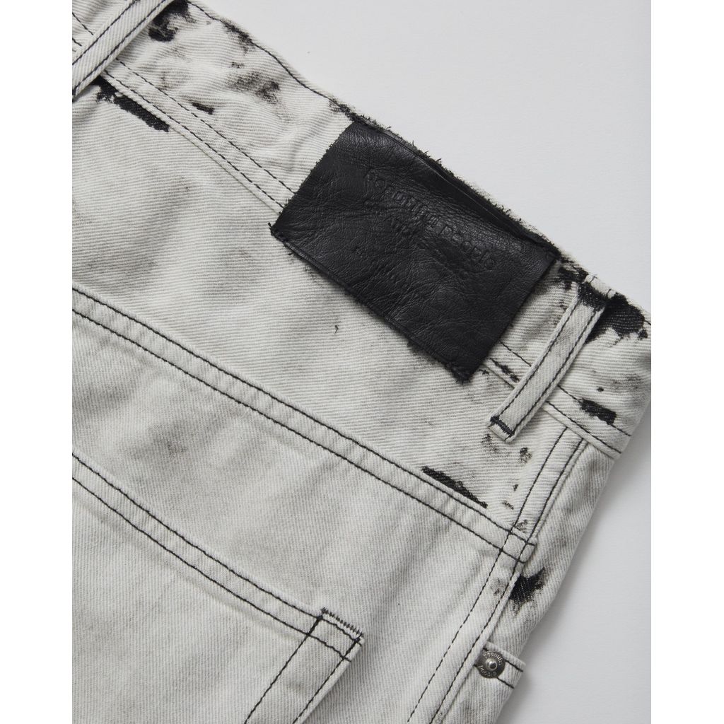 beautiful people left hand twill carved denim pants