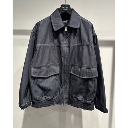 COMME des GARCONS HOMME LIGHT-OUNCE COTTON DENIM BLOUSON