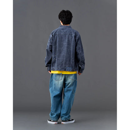 Liberaiders  GARMENT DYED TRUCKER JACKET