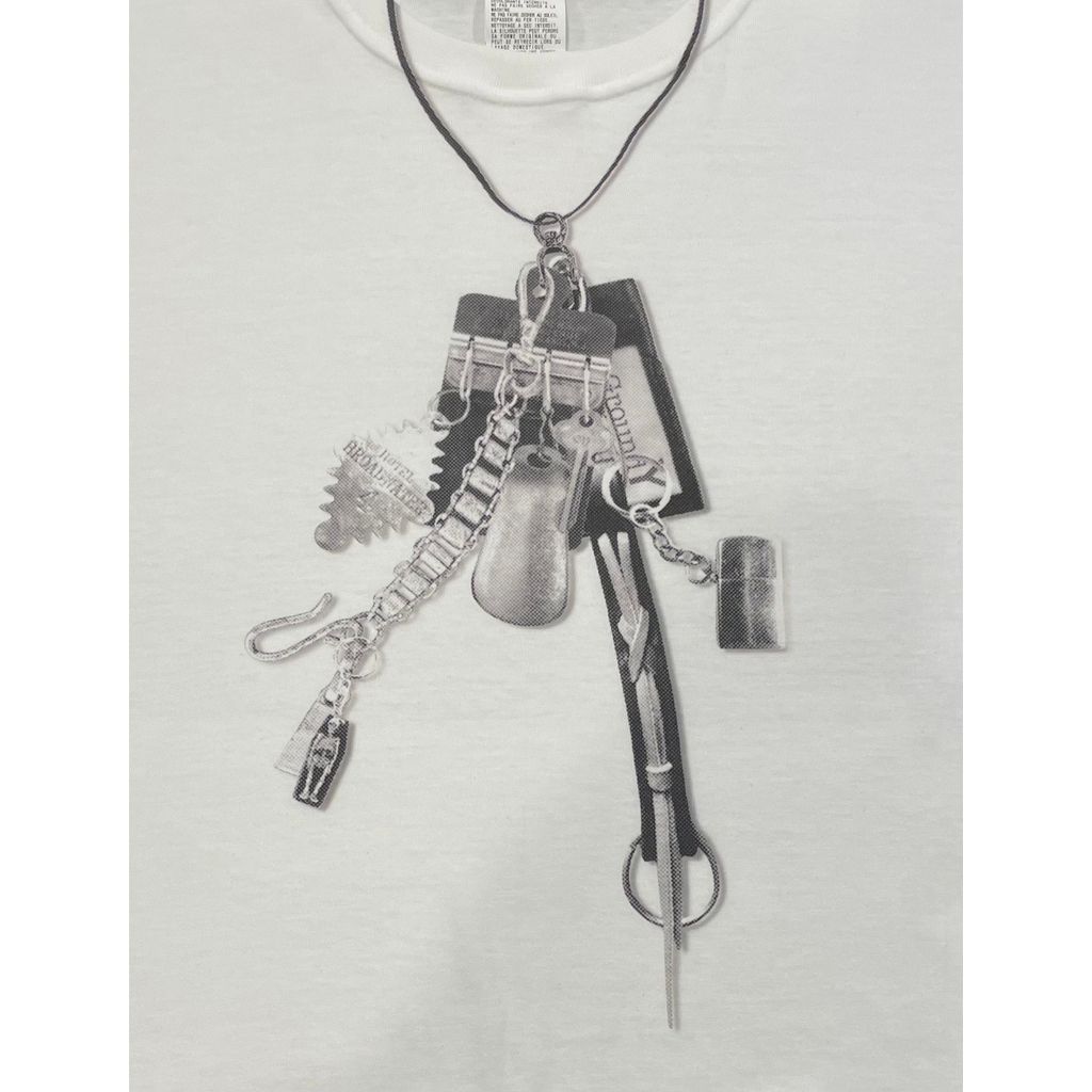 Ground Y COTTON JERSEY TROMPE-L'OEIL PASSCASE T-SHIRT