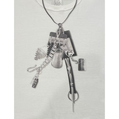 Ground Y COTTON JERSEY TROMPE-L'OEIL PASSCASE T-SHIRT