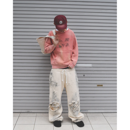 ANACHRONORM MANCHESTER PRINTED CUT-OFF SWEAT PARKA