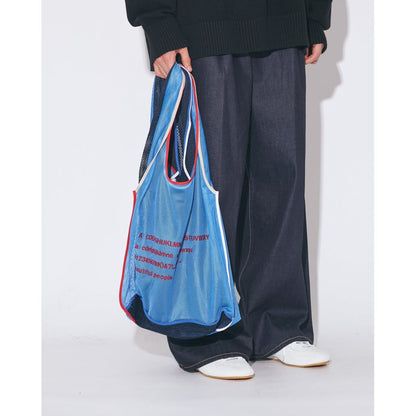 beautiful people  alphabet embroidery marche flip bag