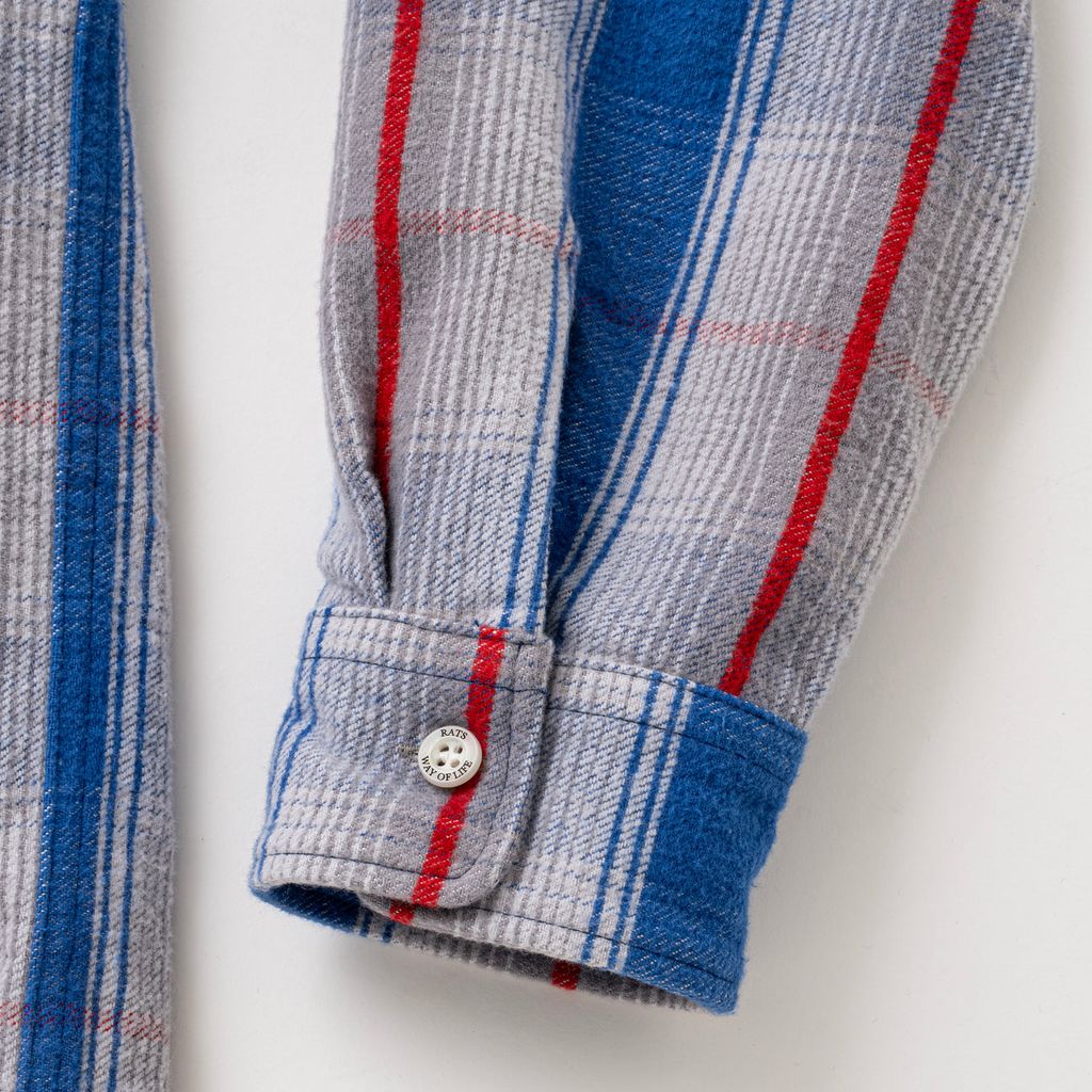 RATS COTTON FLANNEL CHECK SHIRT