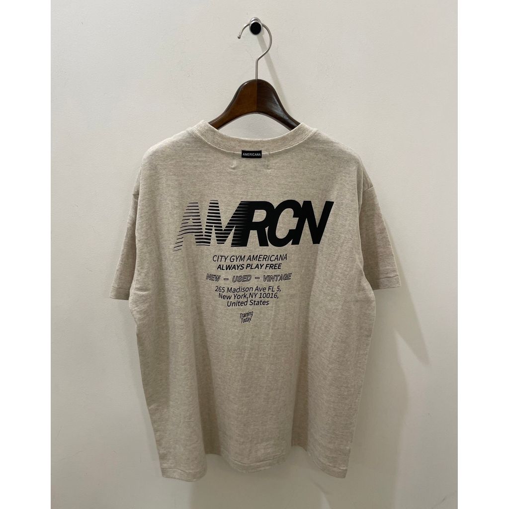 Americana ラフィー丸胴 プリントT