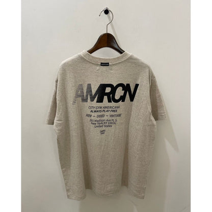 Americana ラフィー丸胴 プリントT