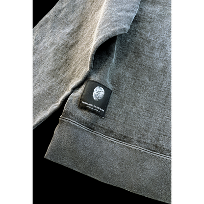 TALKING ABOUT THE ABSTRACTION OVER DYE PRINT RAGLAN TEE