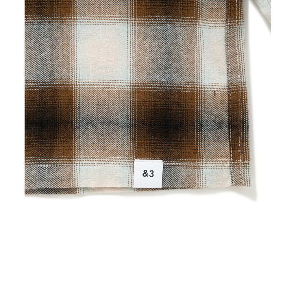BEDWIN & THE HEARTBREAKERS FIVE BROTHER Ex. L/S CHECK SHIRT "VIN"