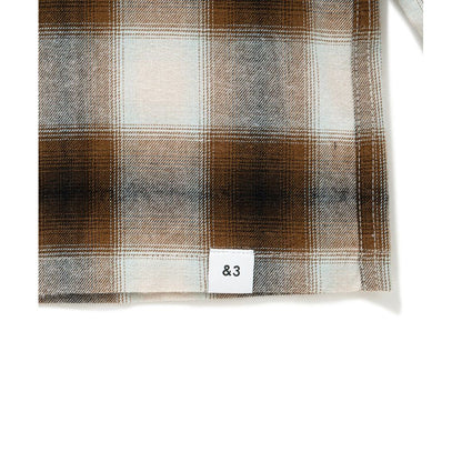 BEDWIN & THE HEARTBREAKERS FIVE BROTHER Ex. L/S CHECK SHIRT "VIN"